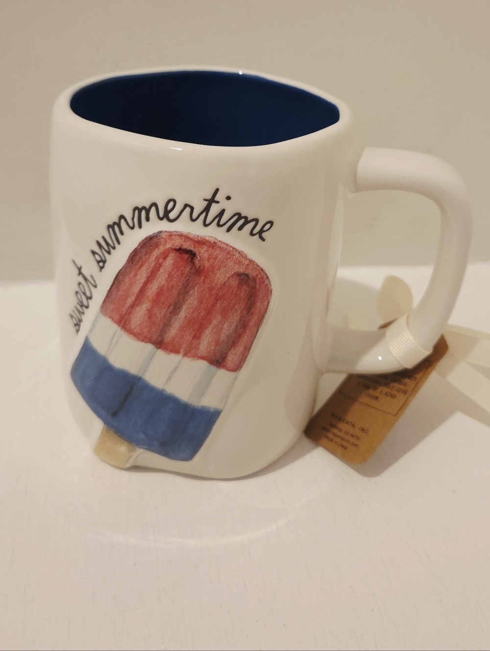 Rae Dunn Sweet Summertime Popsicle In Red White And Blue. 4th July America Mug.